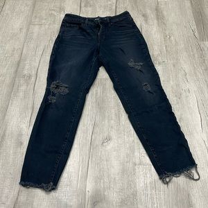Old Navy OG Straight high rise distressed jeans